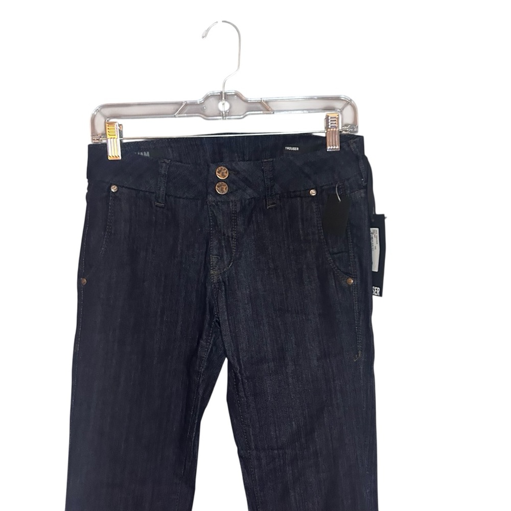 William Rast Trouser Flare Jeans 26 x 35 Low Rise Dark Wash - Picture 2 of 13